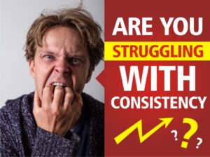 Are struggling with consistency in you trading - frustrated man biting fingers because of fury